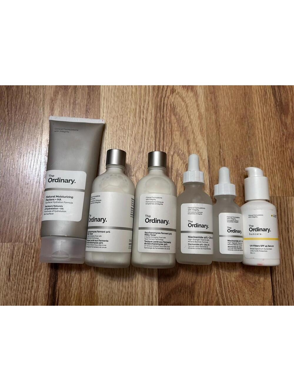 The Ordinary Bundle Milky Toner Niacinamide 10% Moisturizer SPF 8 Items